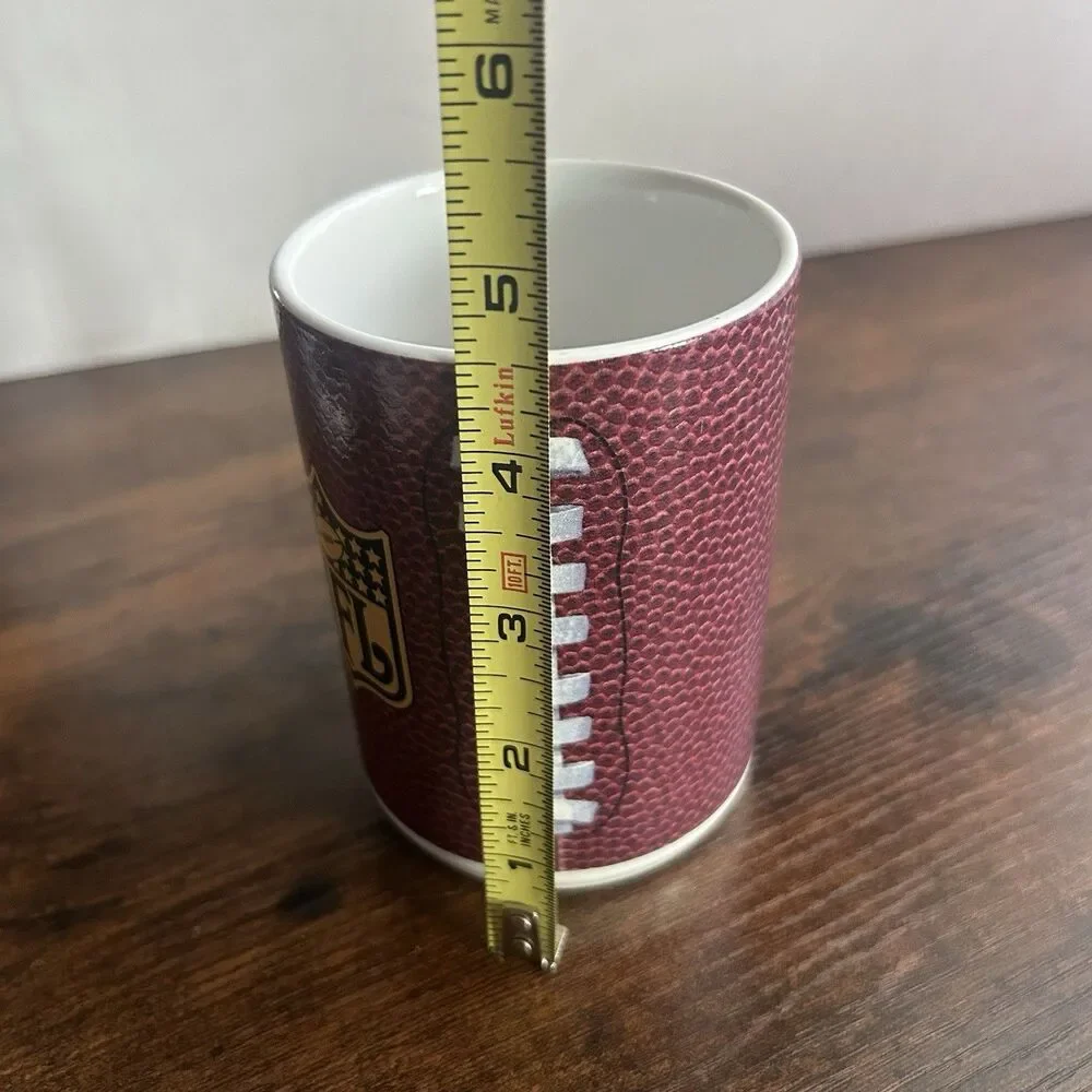 NFL The Duke Wilson Football Coffee Mug Cup Faux Leather Texture Laces